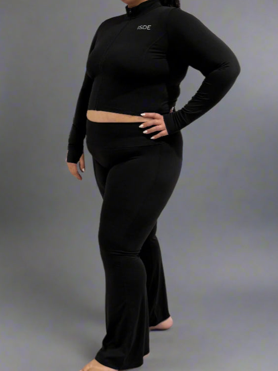 Black Flared Legging