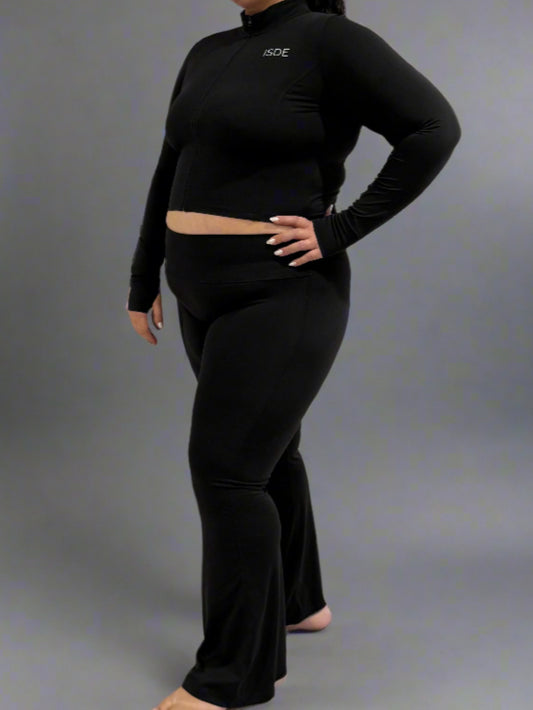 Black Flared Legging
